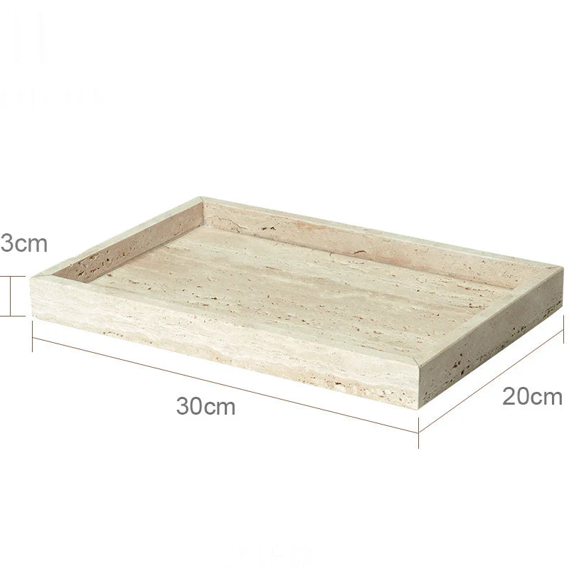 Beige Travertine Tray D