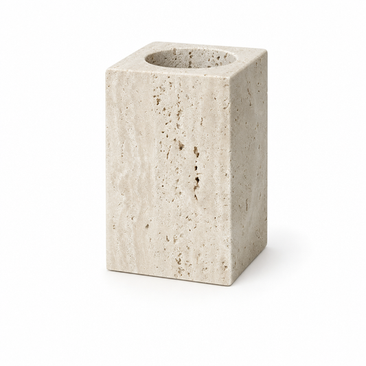 Beige Travertine Cup