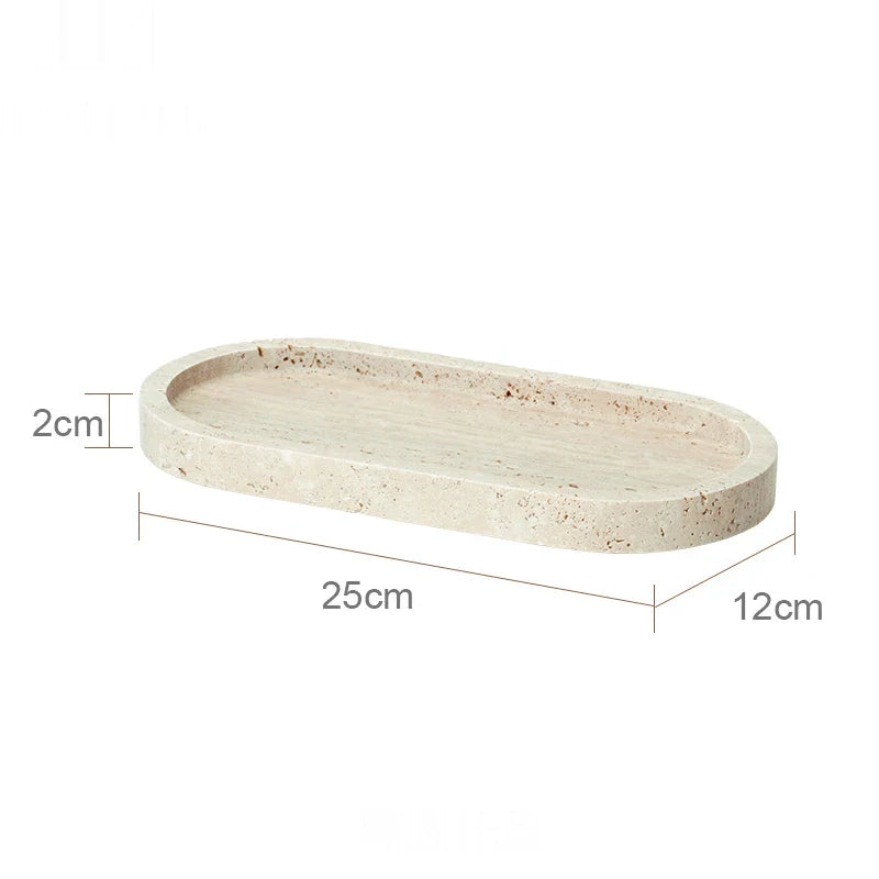 Beige Travertine Tray A