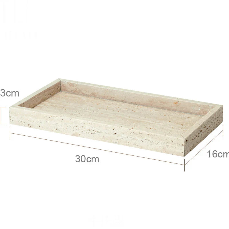Beige Travertine Tray C