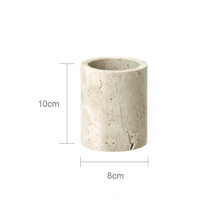 Beige Travertine Cup B
