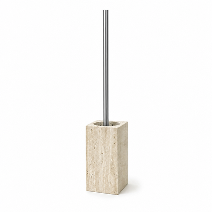 Beige Travertine Toilet Brush