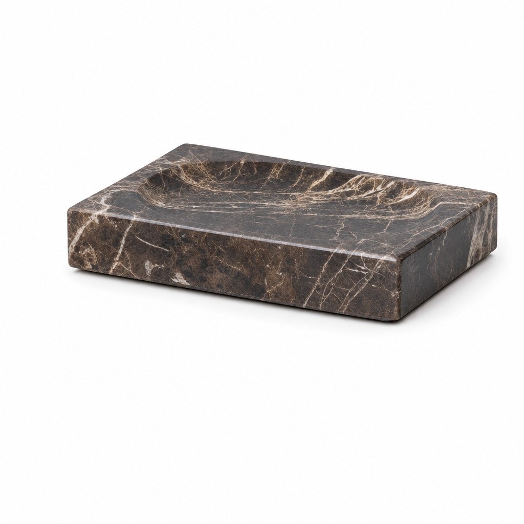 Emperador Dark Marble Soap Dish