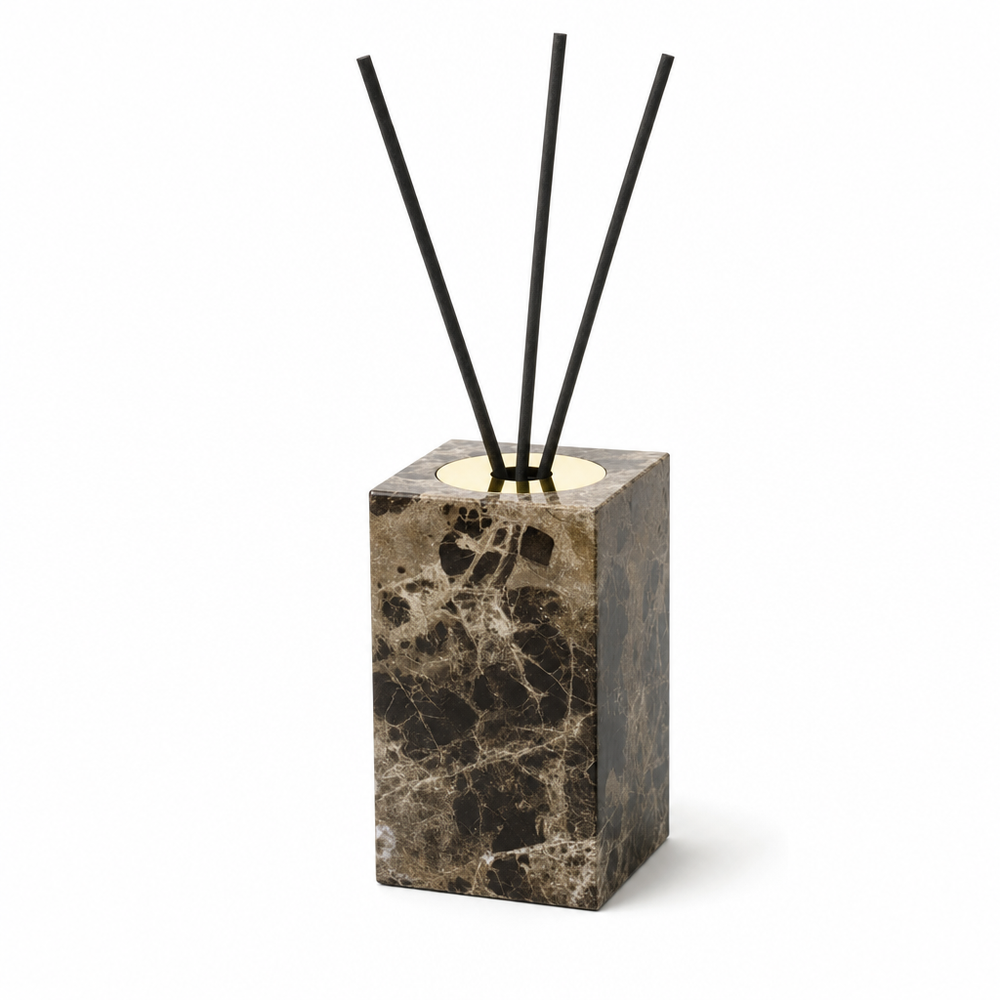 Emperador Dark Marble Reed Diffuser Set 2