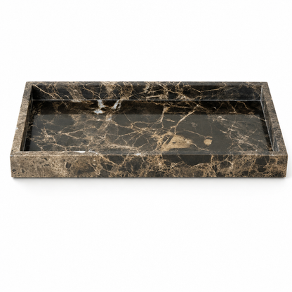 Emperador Dark Marble Tray Set 2