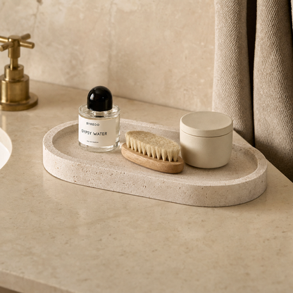 Beige Travertine Tray