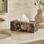 Emperador Dark Marble Tissue Box